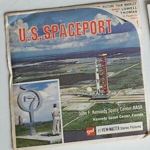 VINTAGE View Master Reel U.S. Spaceport John F. Kennedy Space Center NASA 21 GAF